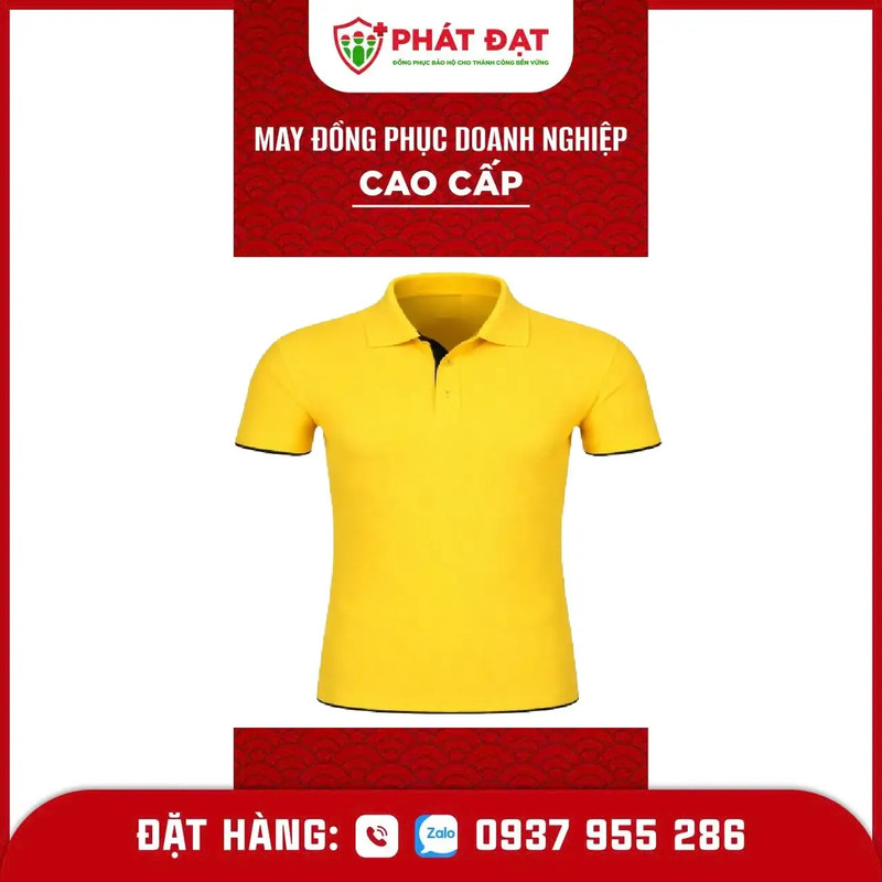 Áo thun đồng phục màu vàng