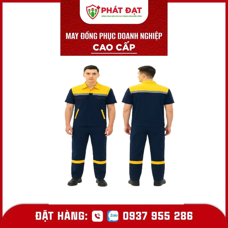 Đồng phục kỹ sư tay ngắn Kaki Hàn Quốc